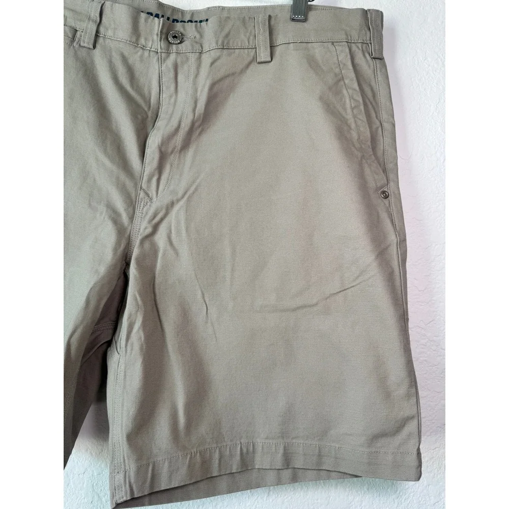 Duluth Trading Co Mens 38 Flex Ballroom Khakis Relaxed‎ Fit Shorts Khaki Tan